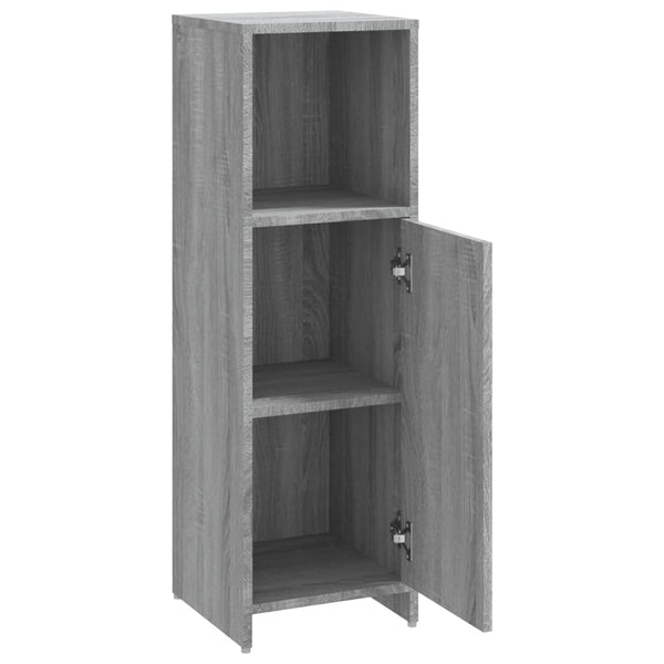 WC cabinet 30x30x95 cm made of sonoma gray wood