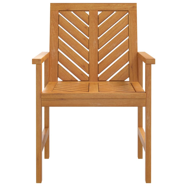 Cadeiras de jantar para jardim 2 pcs madeira de acácia maciça