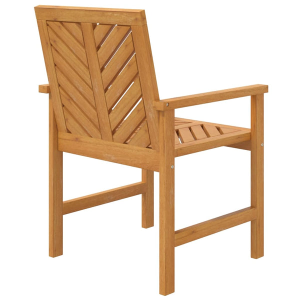 Cadeiras de jantar para jardim 2 pcs madeira de acácia maciça