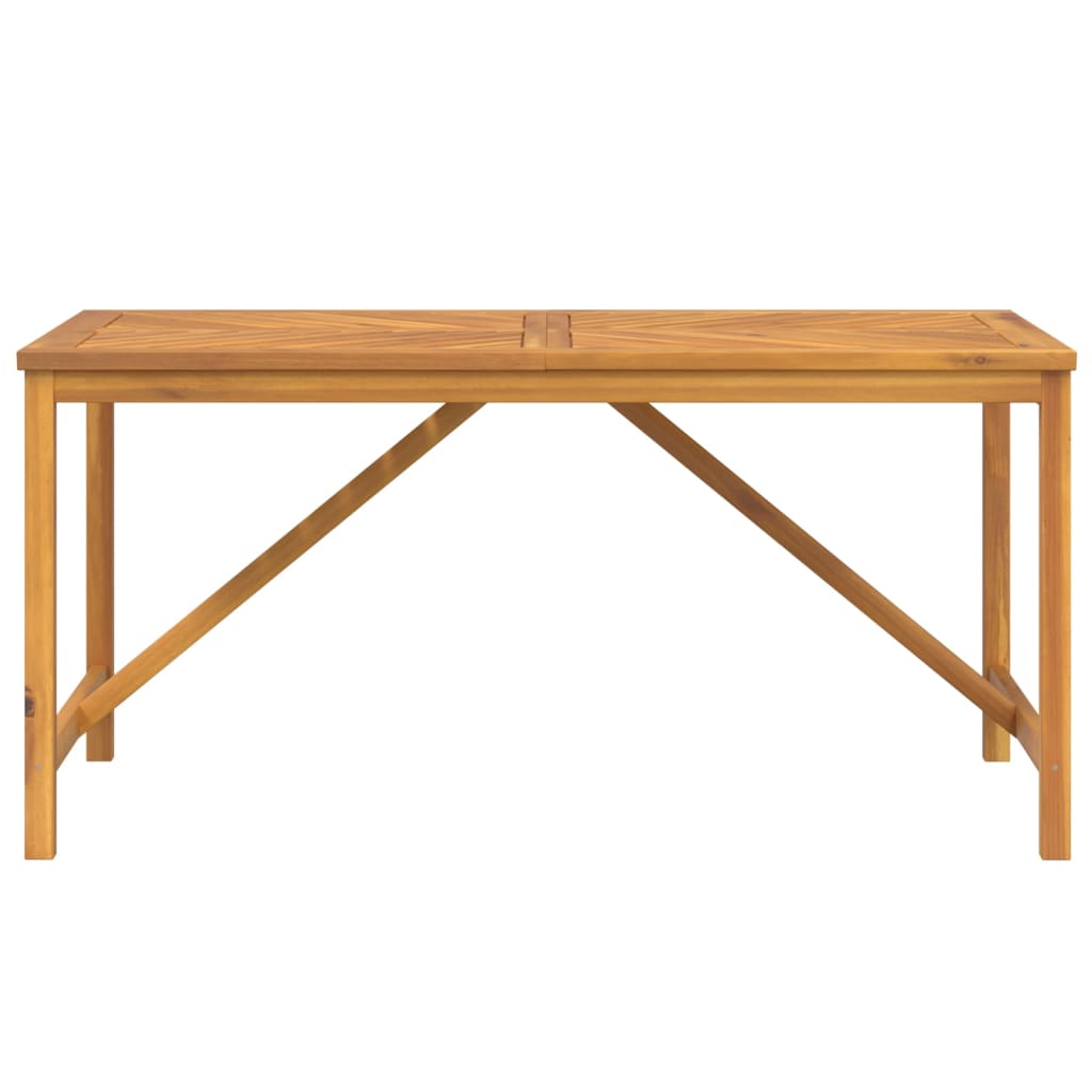 Mesa de jantar para jardim 150x90x74cm madeira de acácia maciça