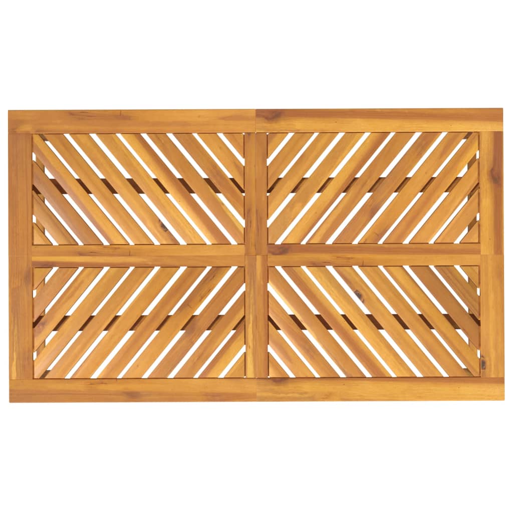 Mesa de jantar para jardim 150x90x74cm madeira de acácia maciça