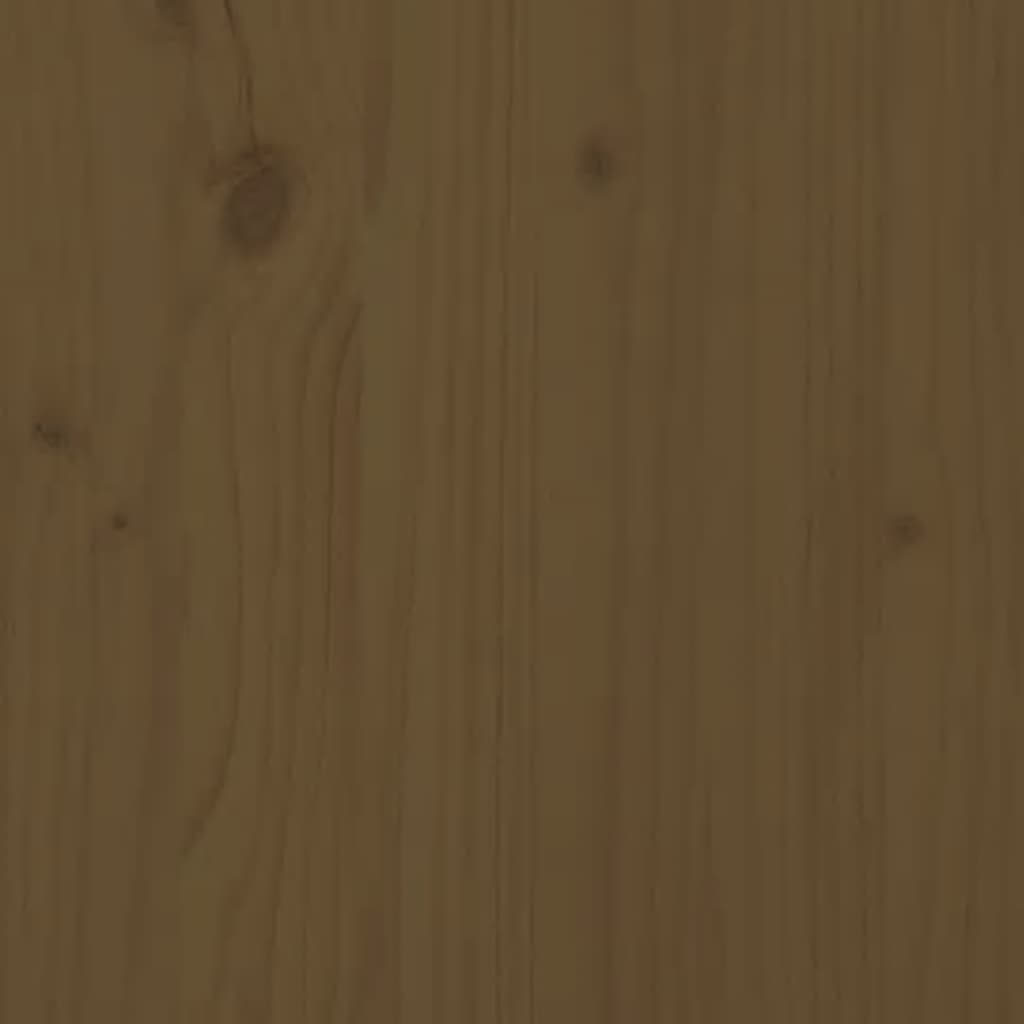 Mesa de jardín 82,5x82,5x76cm madera maciza de pino marrón miel