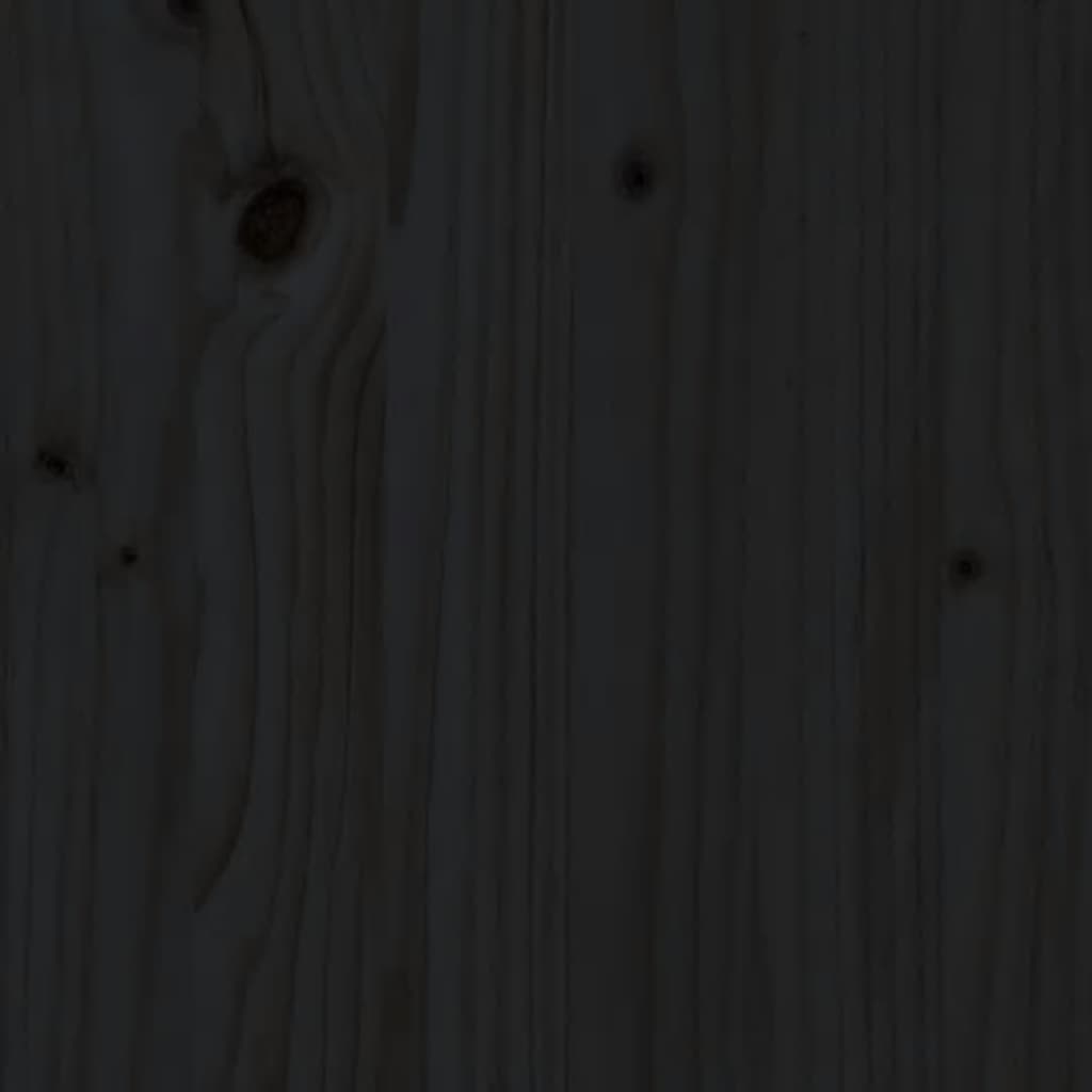 Mesa de jardín 82,5x82,5x76 cm madera maciza de pino negro