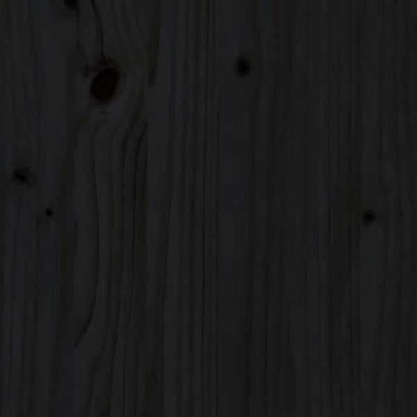 Mesa de jardim 82,5x82,5x76 cm madeira de pinho maciça preto