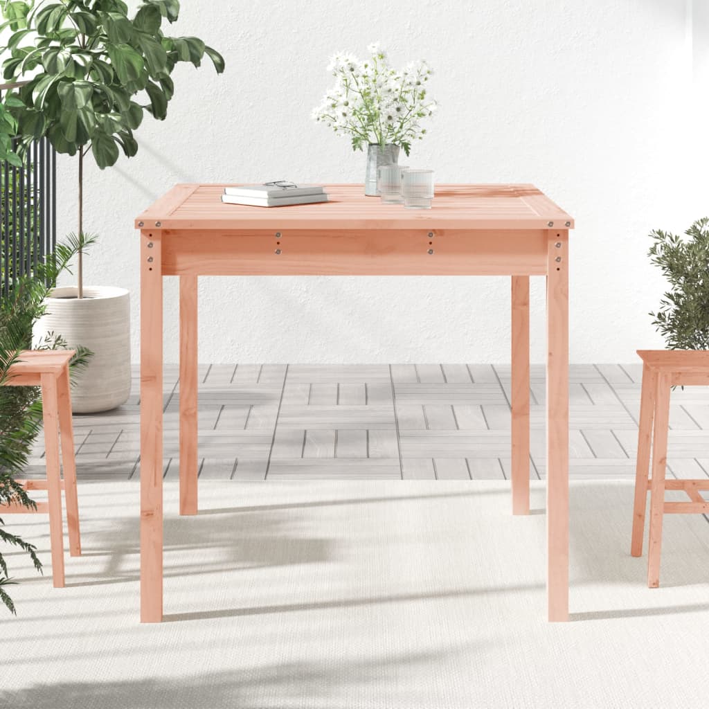 Garden table 82.5x82.5x76 cm solid douglas wood