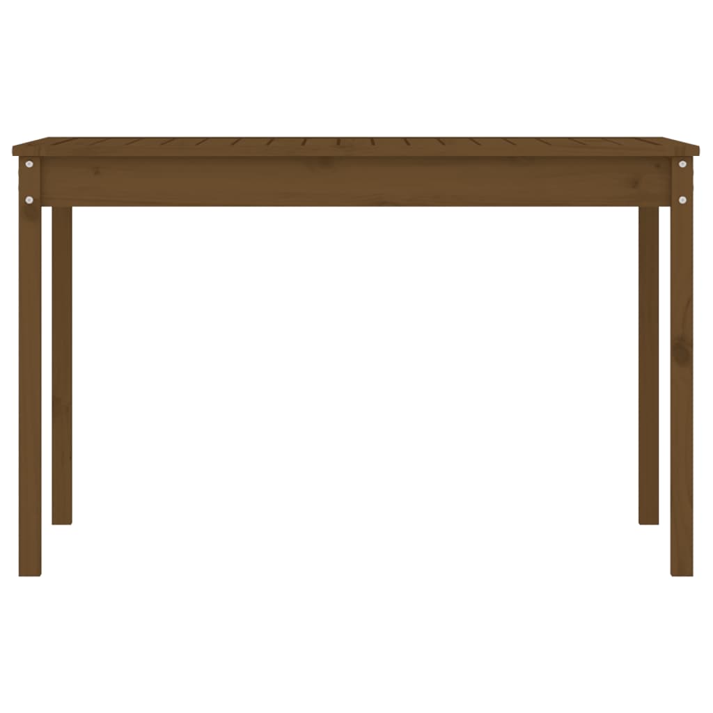 Garden table 121x82.5x76 cm solid pine honey brown