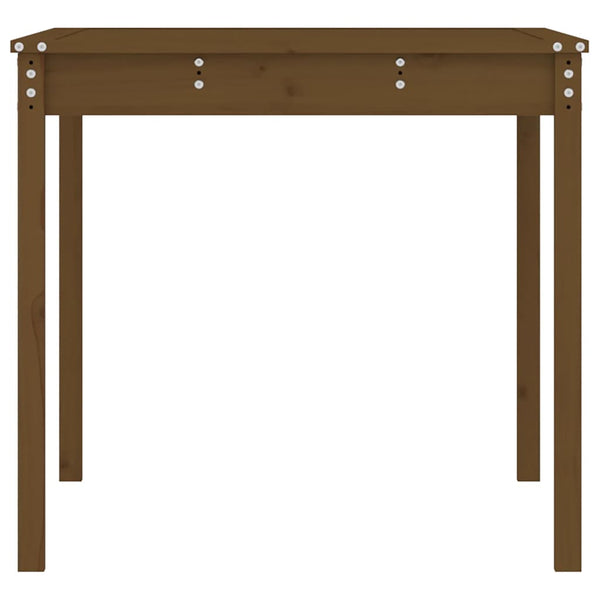 Garden table 121x82.5x76 cm solid pine honey brown