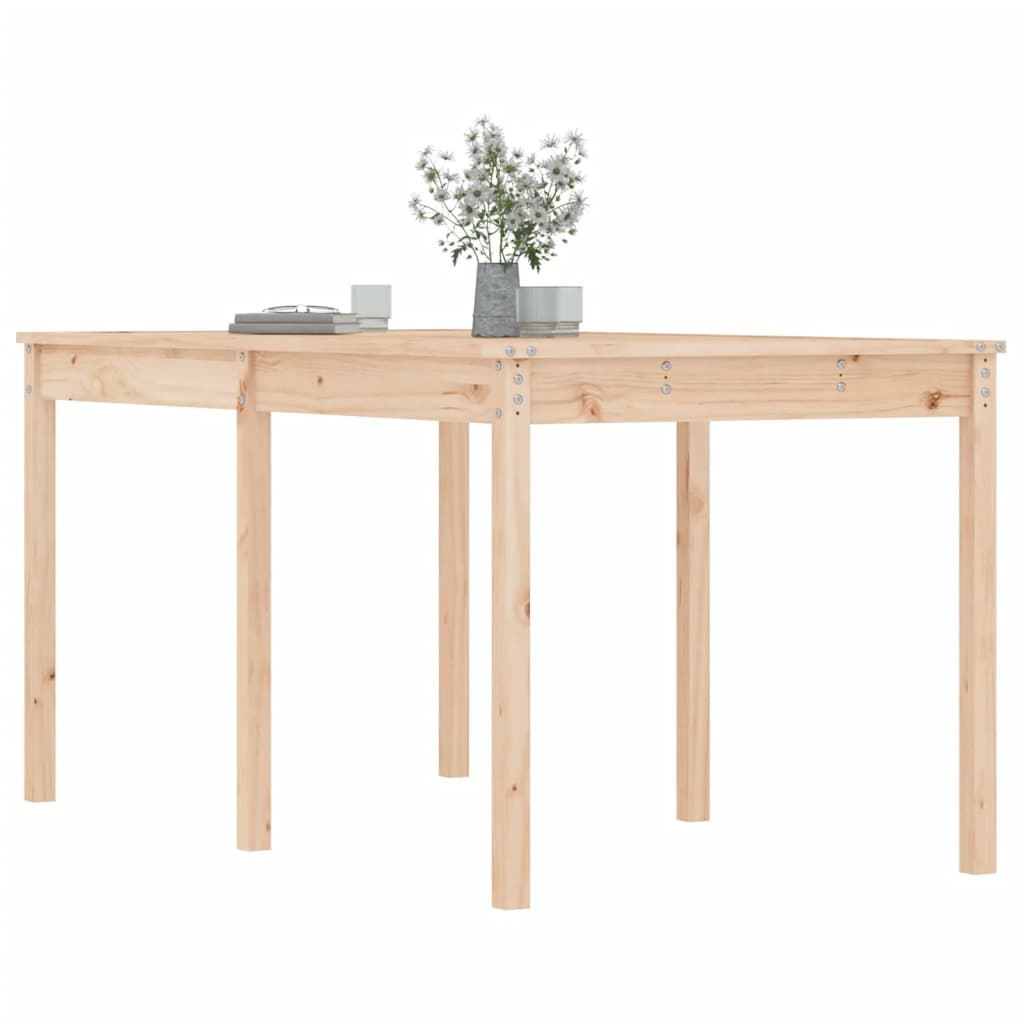 Garden table 159.5x82.5x76 cm solid pine wood