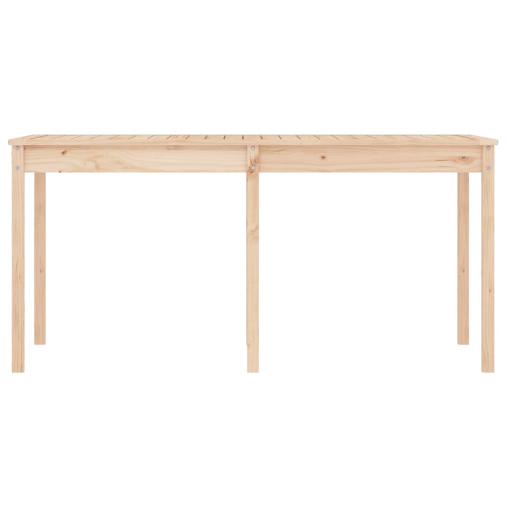 Mesa de jardín 159,5x82,5x76 cm madera maciza de pino