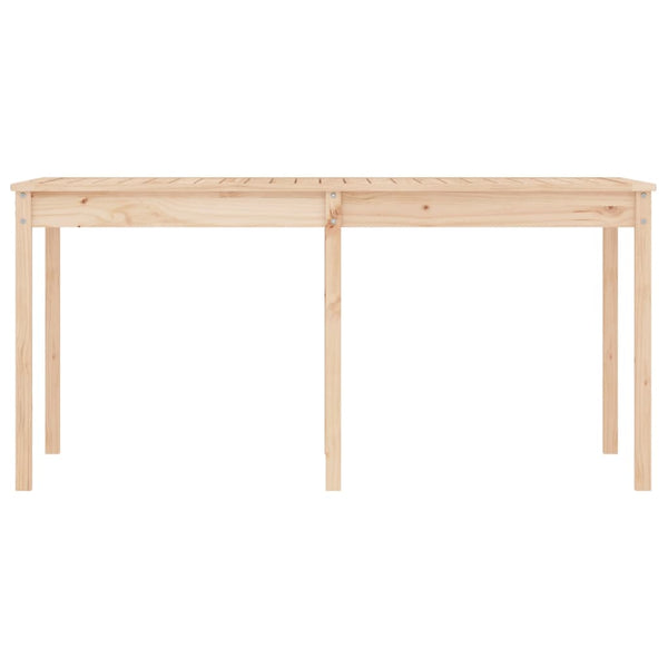 Garden table 159.5x82.5x76 cm solid pine wood