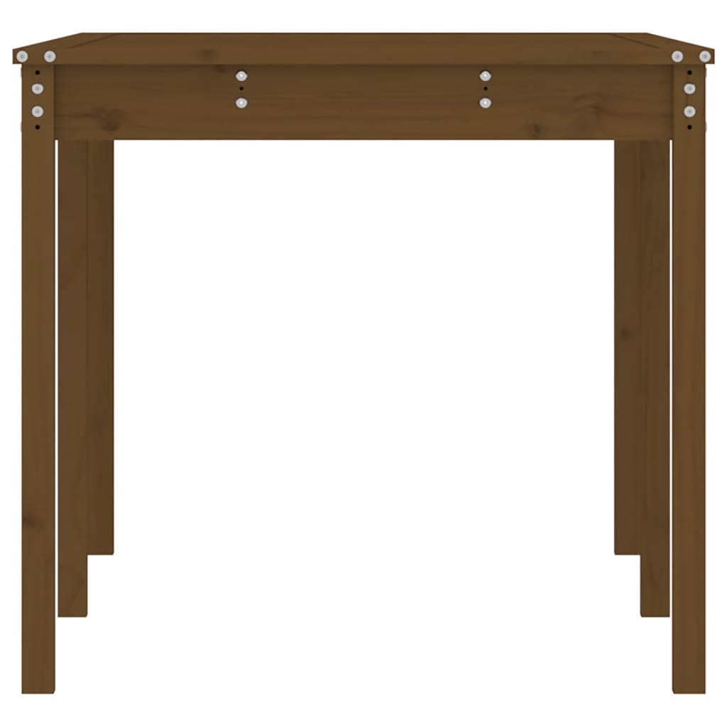 Garden table 159.5x82.5x76 cm solid pine honey brown