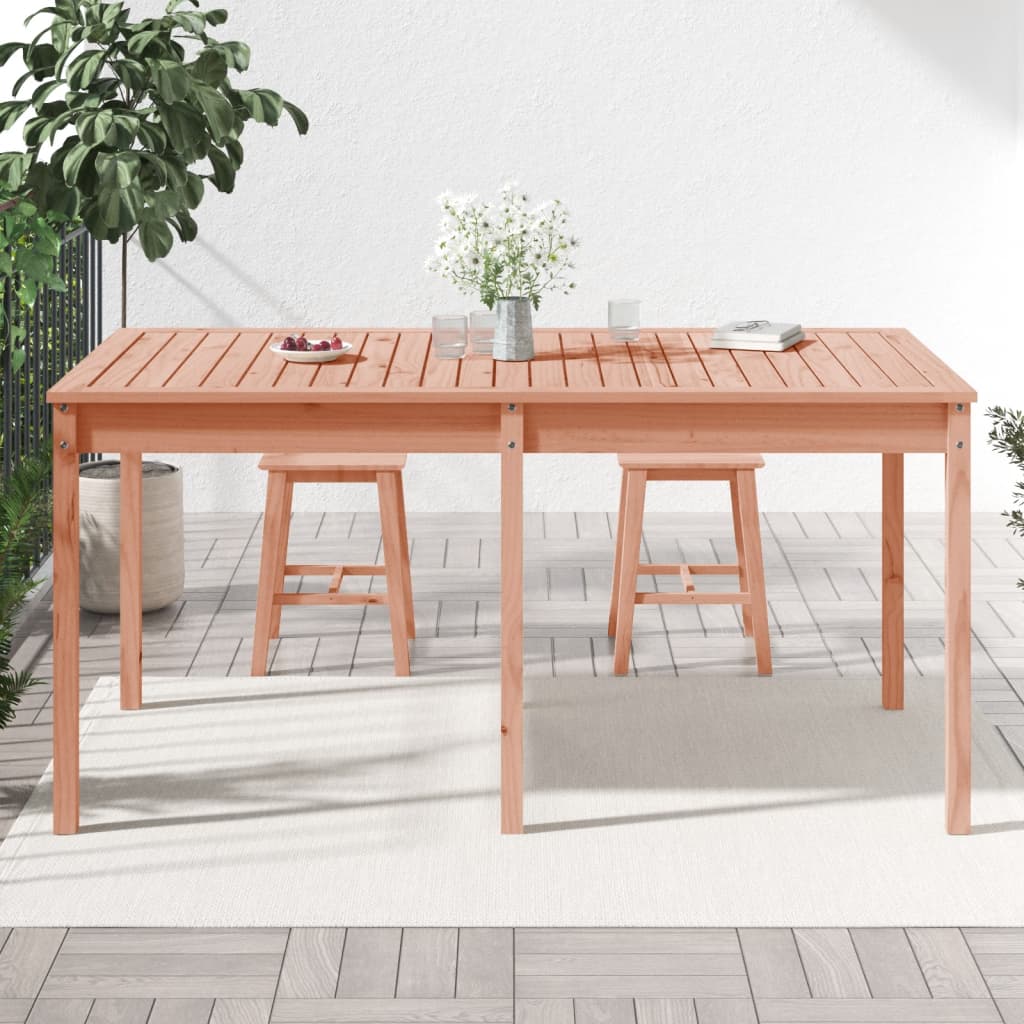 Garden table 159.5x82.5x76 cm solid douglas wood