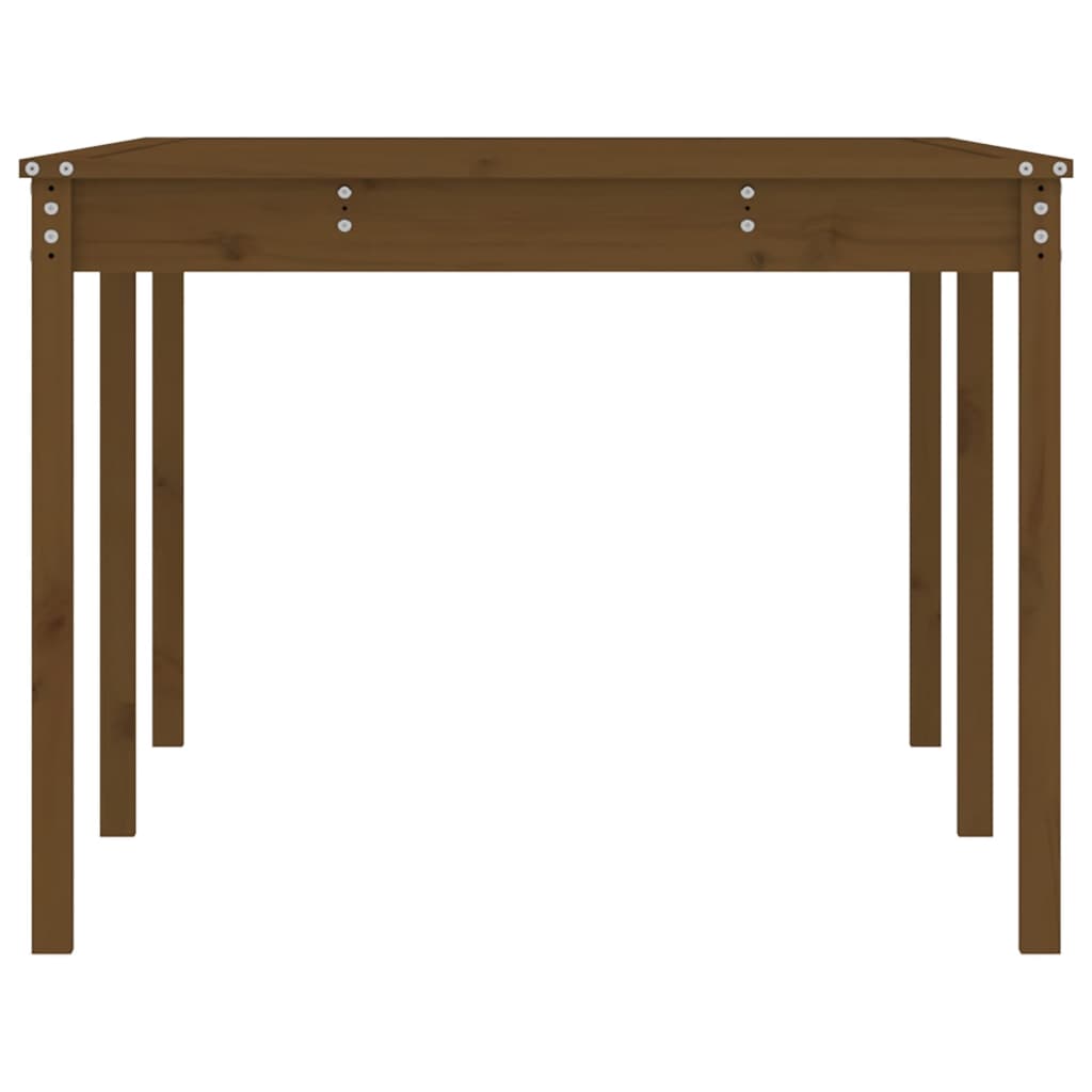 Garden table 203.5x100x76 cm solid pine honey brown