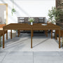 Garden table 203.5x100x76 cm solid pine honey brown