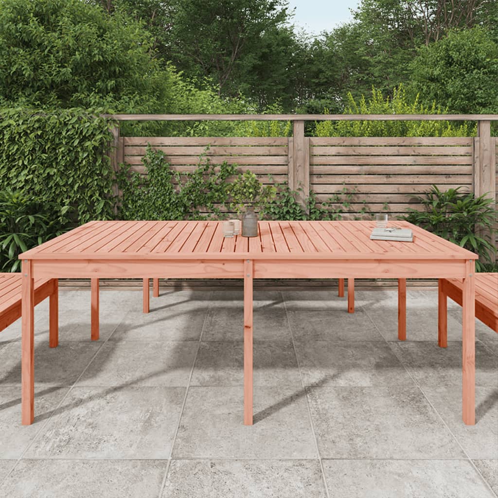 Garden table 203.5x100x76 cm solid douglas wood