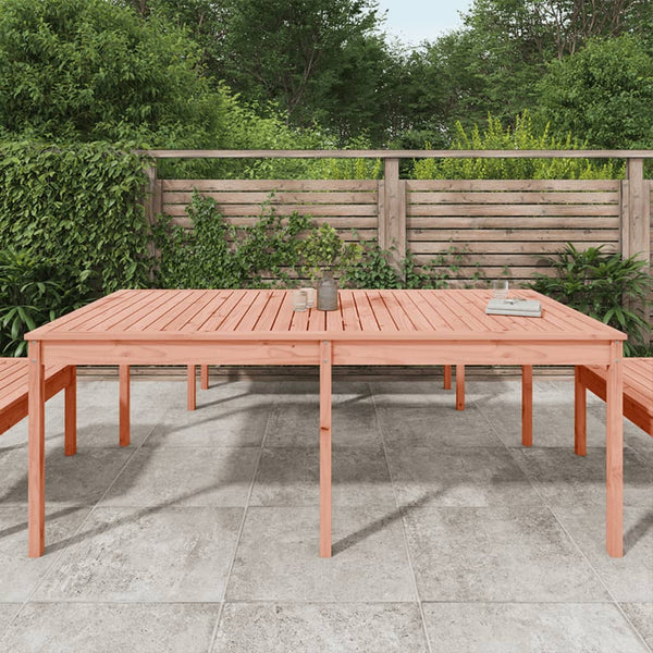 Mesa de jardín 203,5x100x76 cm madera maciza de douglas