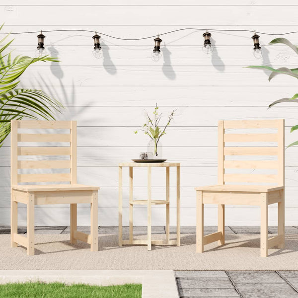 Garden chairs 2 pcs 40.5x48x91.5 cm solid pine