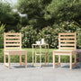 Cadeiras de jardim 2 pcs 50x48x91,5 cm pinho maciço