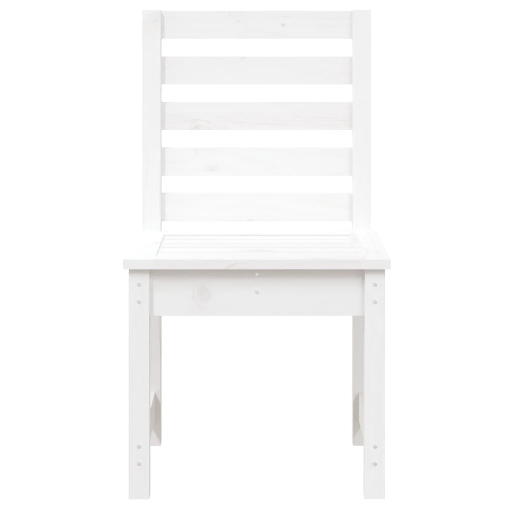 Cadeiras de jardim 2 pcs 50x48x91,5 cm pinho maciço branco