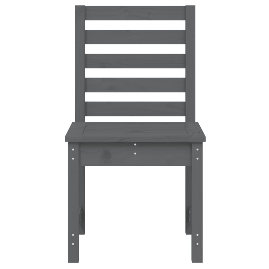 Cadeiras de jardim 2 pcs 50x48x91,5 cm pinho maciço cinzento