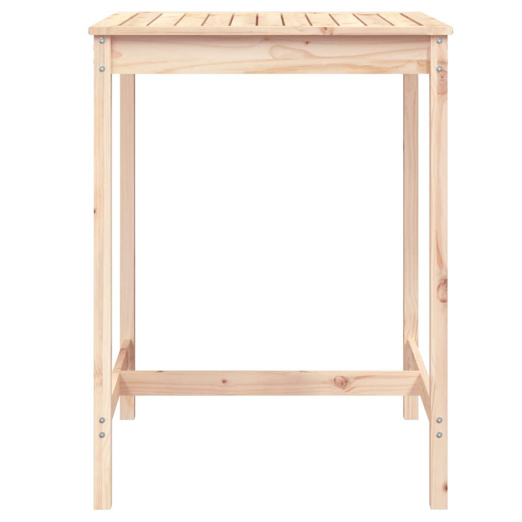 Garden table 82.5x82.5x110 cm solid pine wood