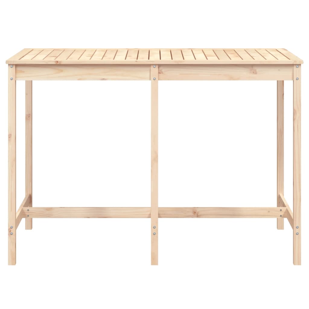 Mesa de jardín 159,5x82,5x110 cm madera maciza de pino