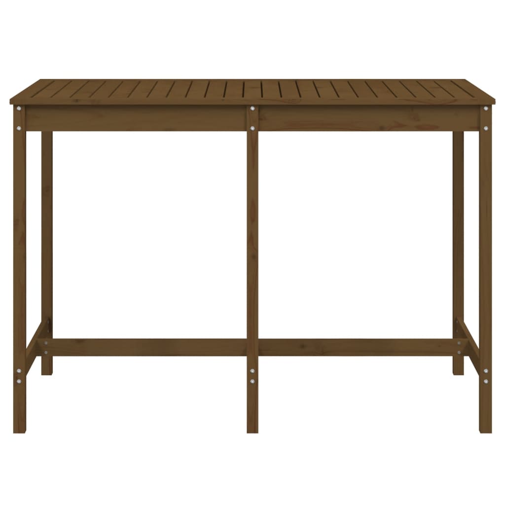 Garden table 159.5x82.5x110 cm solid pine honey brown