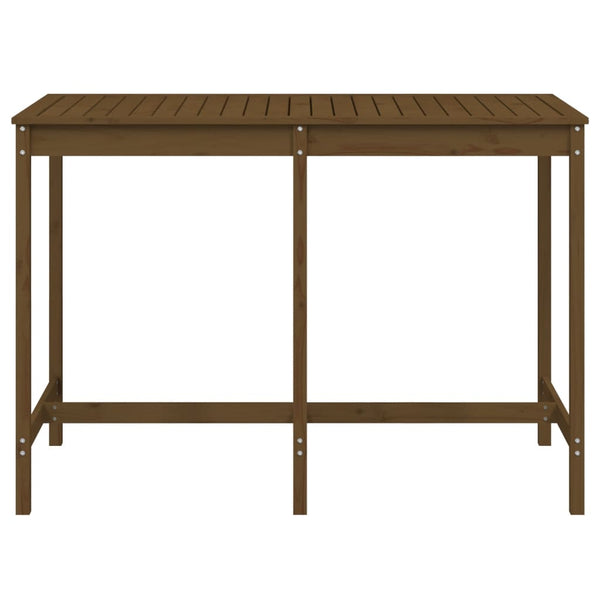 Garden table 159.5x82.5x110 cm solid pine honey brown