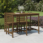 Garden table 159.5x82.5x110 cm solid pine honey brown