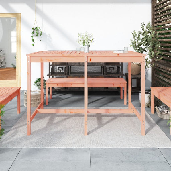 Garden table 159.5x82.5x110 cm solid douglas wood