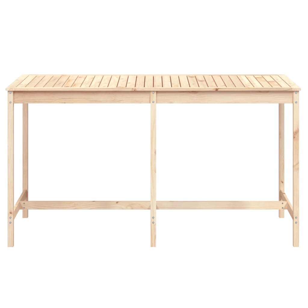 Mesa de jardín 203,5x90x110 cm madera maciza de pino