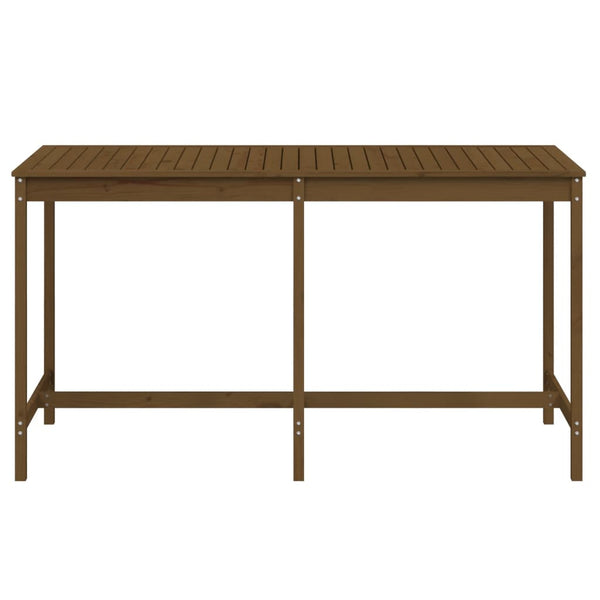 Garden table 203.5x90x110 cm solid pine honey brown