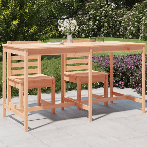 Mesa de jardín 203,5x90x110 cm madera maciza de douglas