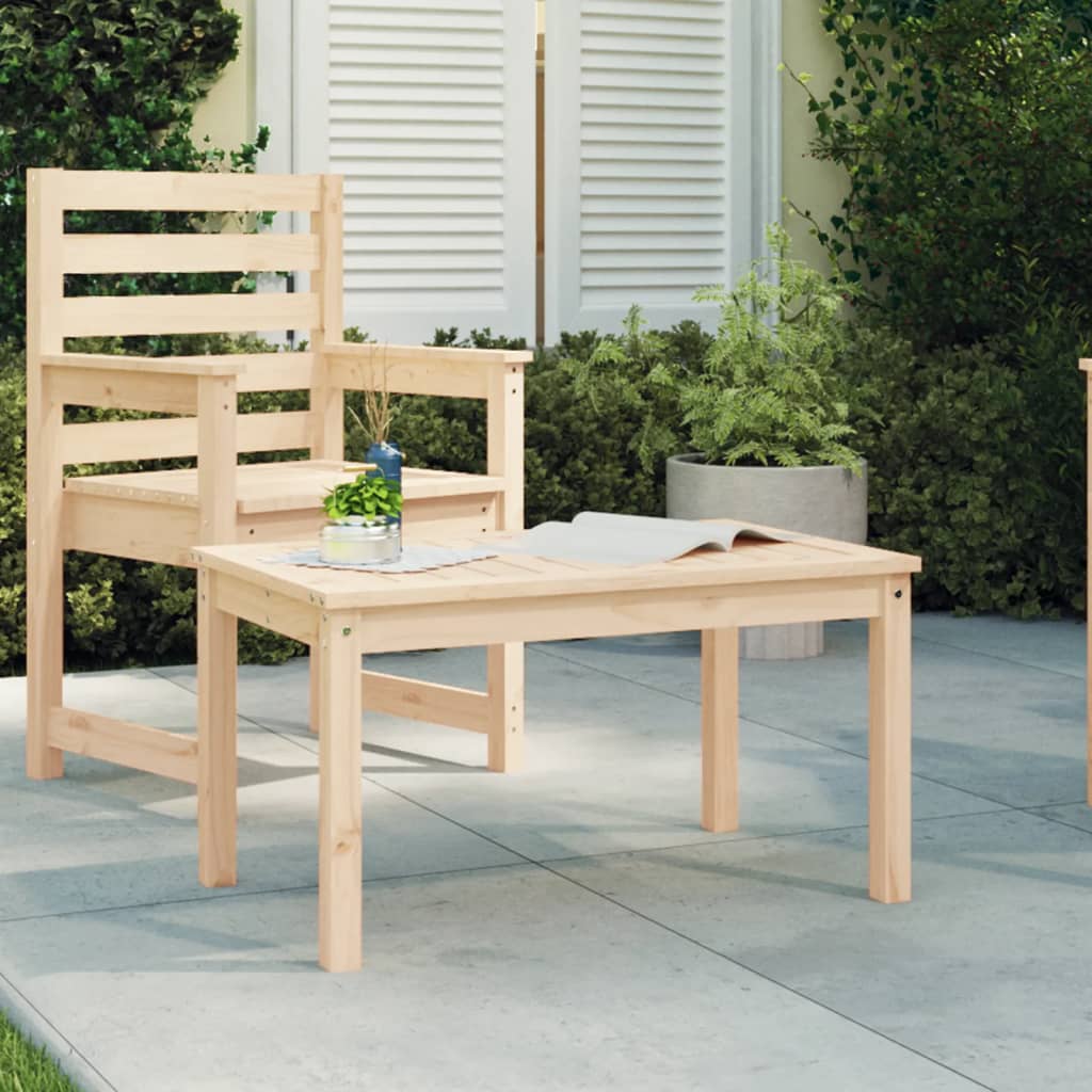 Garden table 82.5x50.5x45 cm solid pine wood