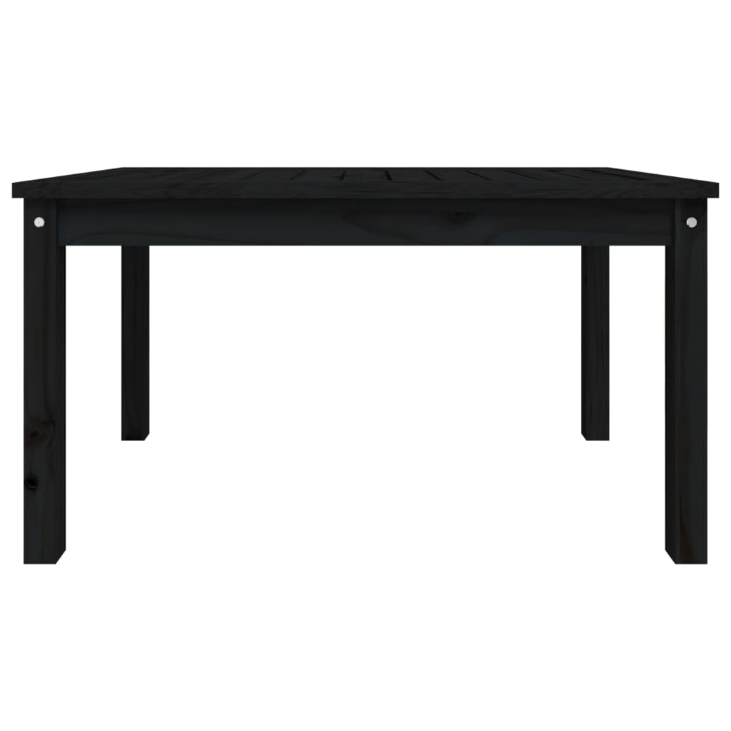 Mesa de jardín 82,5x50,5x45 cm madera maciza de pino negro