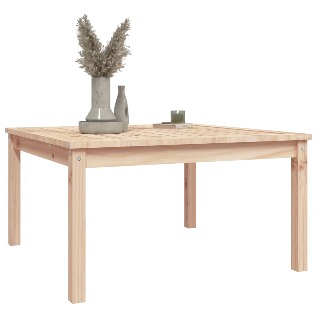 Garden table 82.5x82.5x45 cm solid pine wood