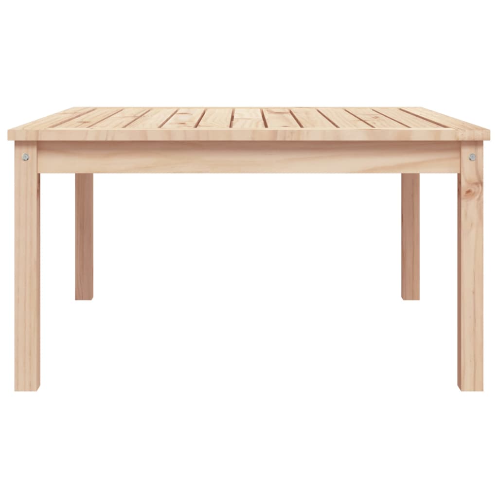 Mesa de jardín 82,5x82,5x45 cm madera maciza de pino