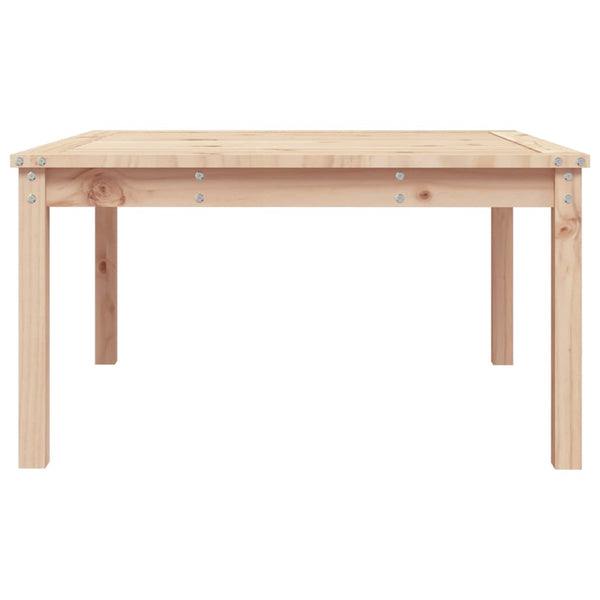 Garden table 82.5x82.5x45 cm solid pine wood