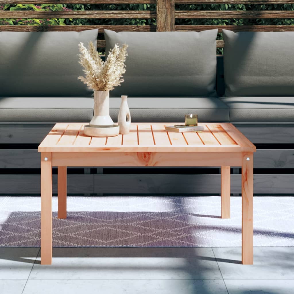 Mesa de jardín 82,5x82,5x45 cm madera maciza de douglas