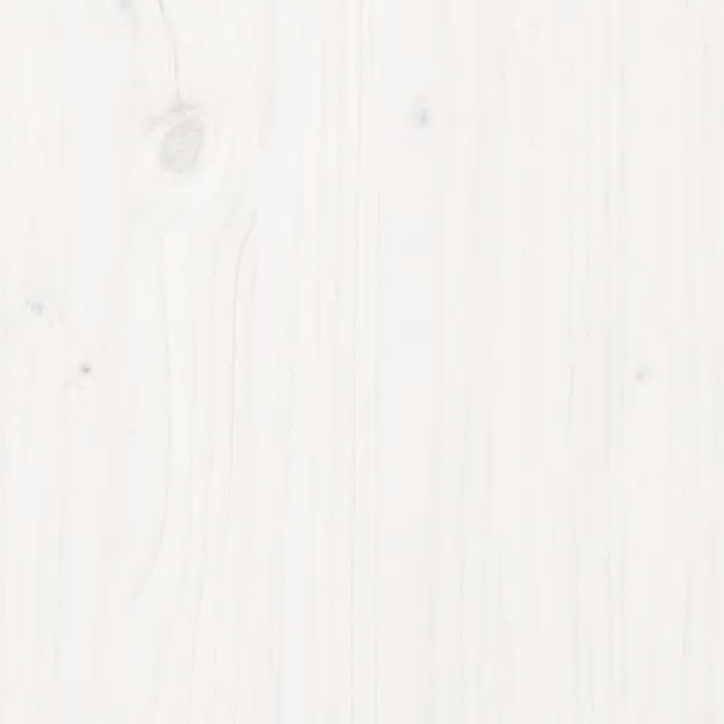 Mesa de jardín 121x82,5x45 cm madera maciza de pino blanco