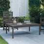 Garden table 121x82.5x45 cm solid pine wood gray