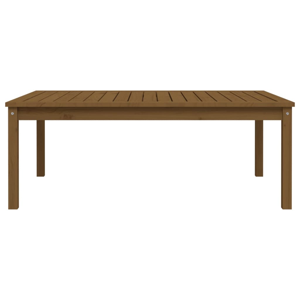 Garden table 121x82.5x45 cm solid pine honey brown