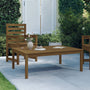 Garden table 121x82.5x45 cm solid pine honey brown