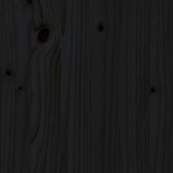 Mesa de jardim 121x82,5x45 cm madeira de pinho maciça preto
