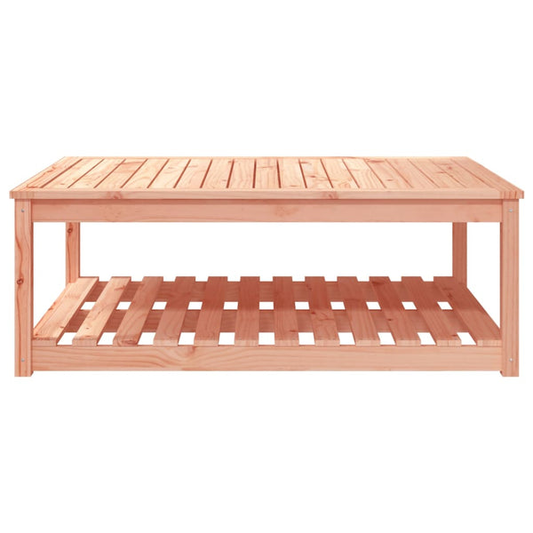 Mesa de jardín 121x82,5x45 cm madera maciza de douglas