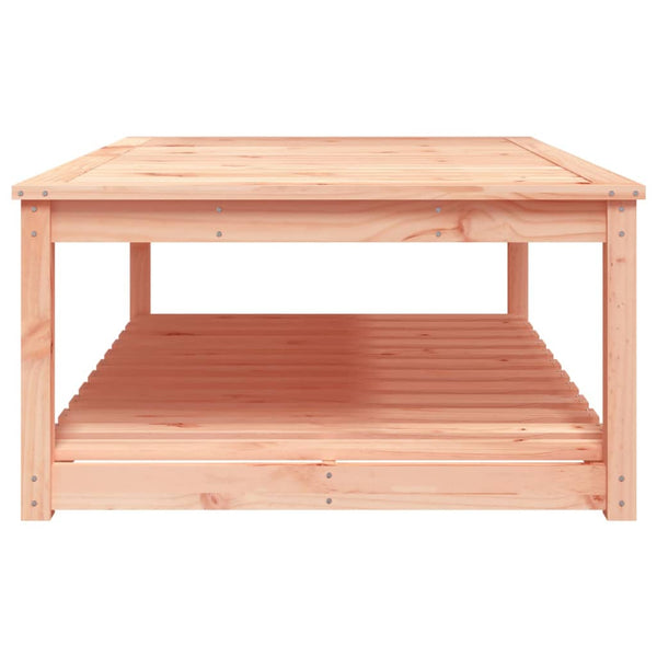 Mesa de jardín 121x82,5x45 cm madera maciza de douglas