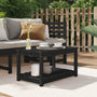 Garden table 82.5x50.5x45 cm solid pine wood black