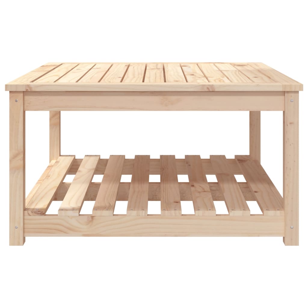 Mesa de jardín 82,5x82,5x45 cm madera maciza de pino