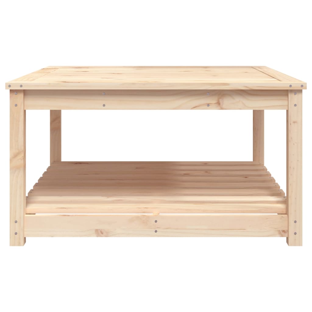 Garden table 82.5x82.5x45 cm solid pine wood