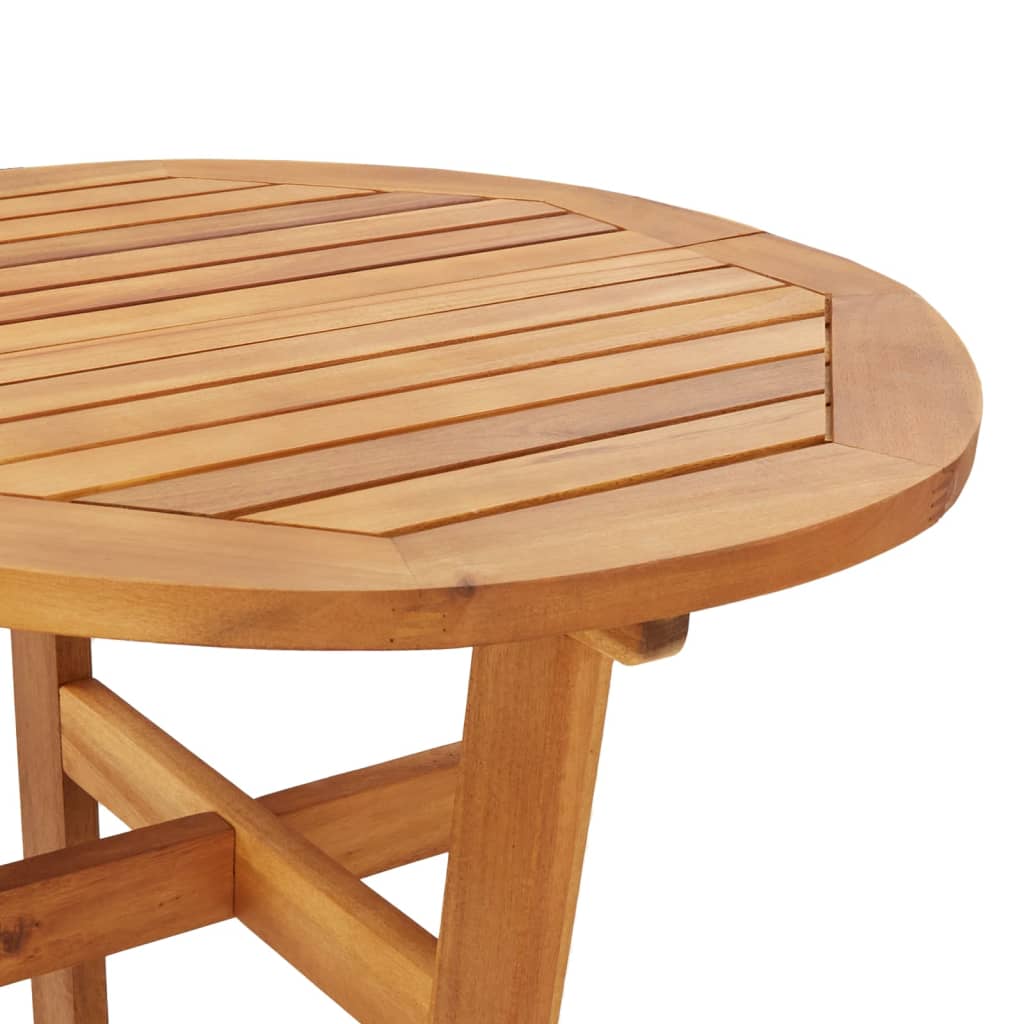 Mesa de bar para jardim Ø60x105 cm madeira de acácia maciça